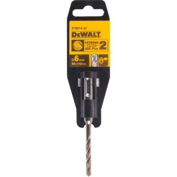 DT9514-QZ 6mm EXTREME SDS Plus 2 Cutter Drill Bit